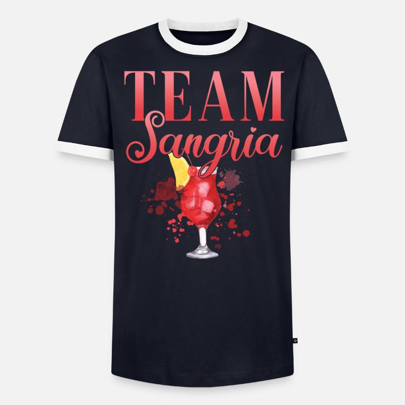 Cocktail Bartender Team Sangria T-shirt contrasté Homme