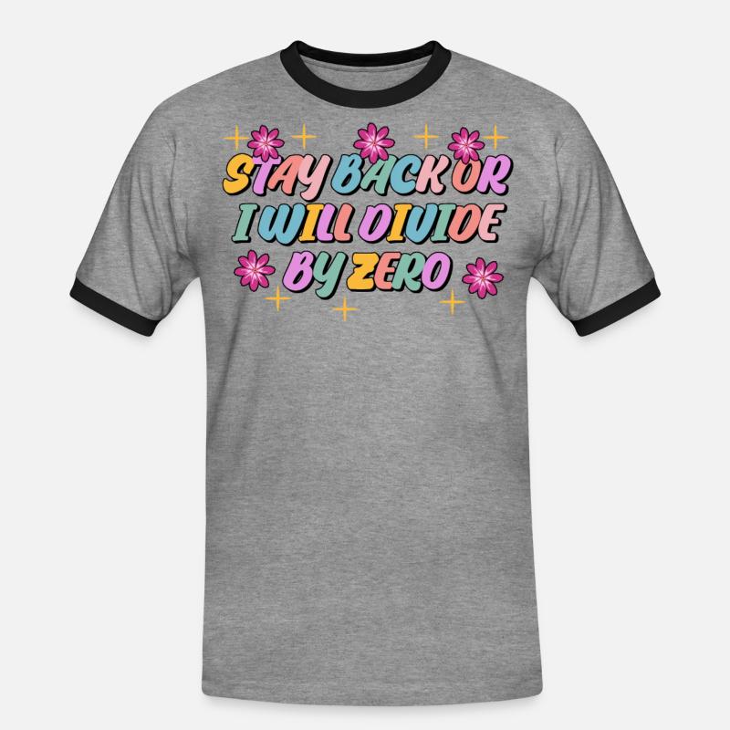 Math Teacher Maths Mathematics - Männer Kontrast-T-Shirt - Grau meliert/Schwarz