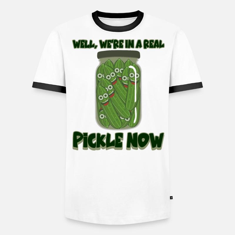 Pot de cornichons au concombre Cornichons aux concombres T-shirt contrasté Homme