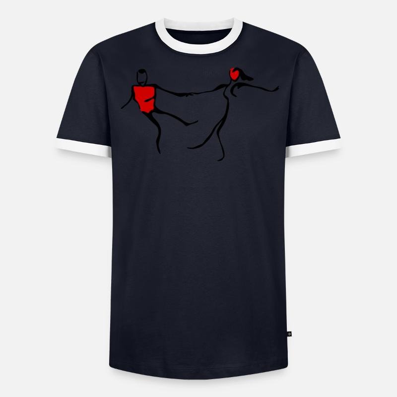 Boogie Woogie Danseur de swing Danse T-shirt contrasté Homme