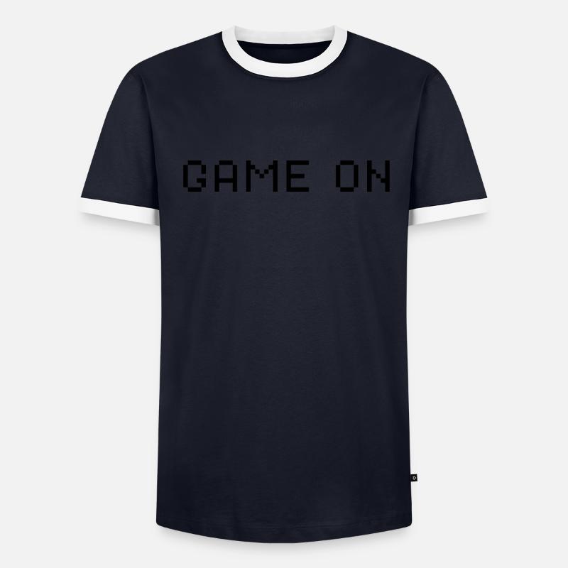 Game on Männer Kontrast-T-Shirt