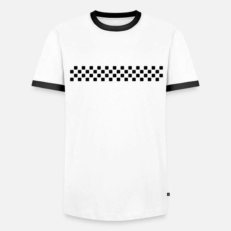Checkered stripe Men's Ringer Shirt