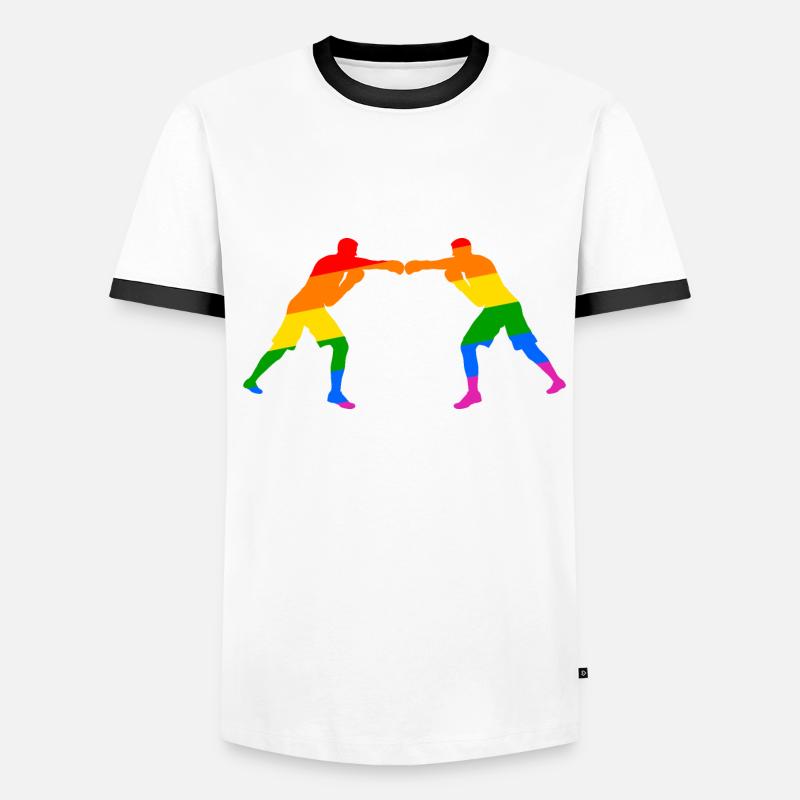 Boxe - combativité et diversité T-shirt contrasté Homme