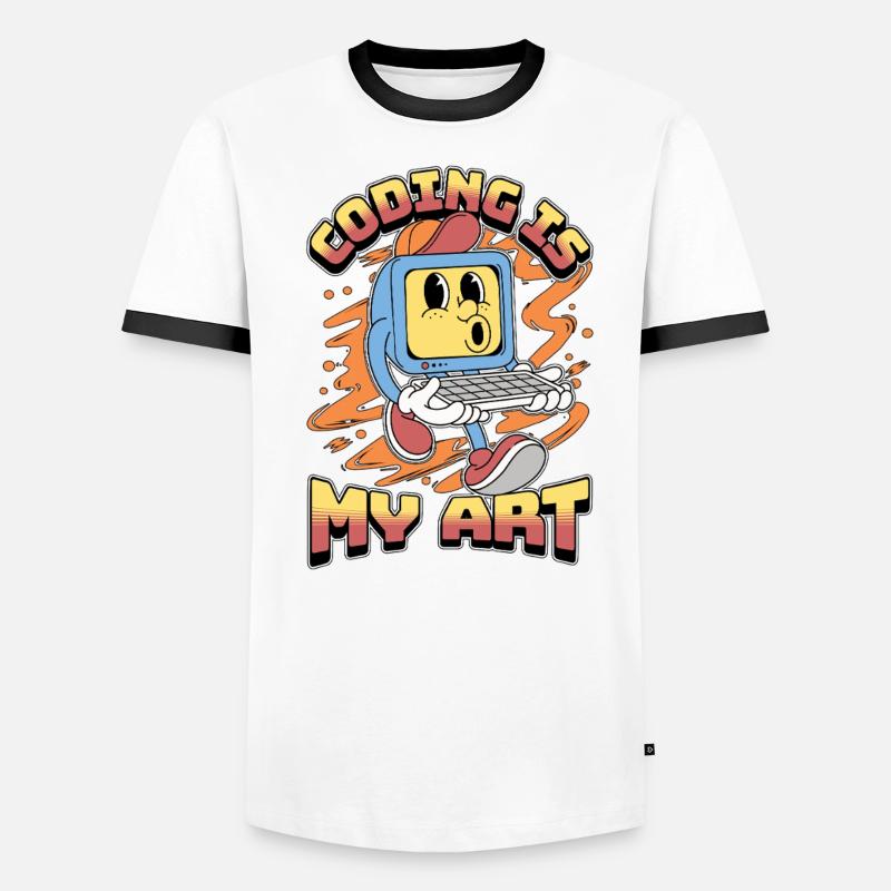 Coder Coding Is My Art Software Engineering Coders Männer Kontrast-T-Shirt