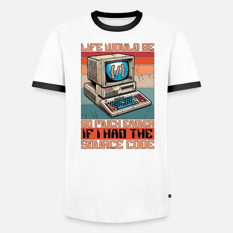 Coder Life Would Be So Much Easier Web Developer Men's Ringer Shirt