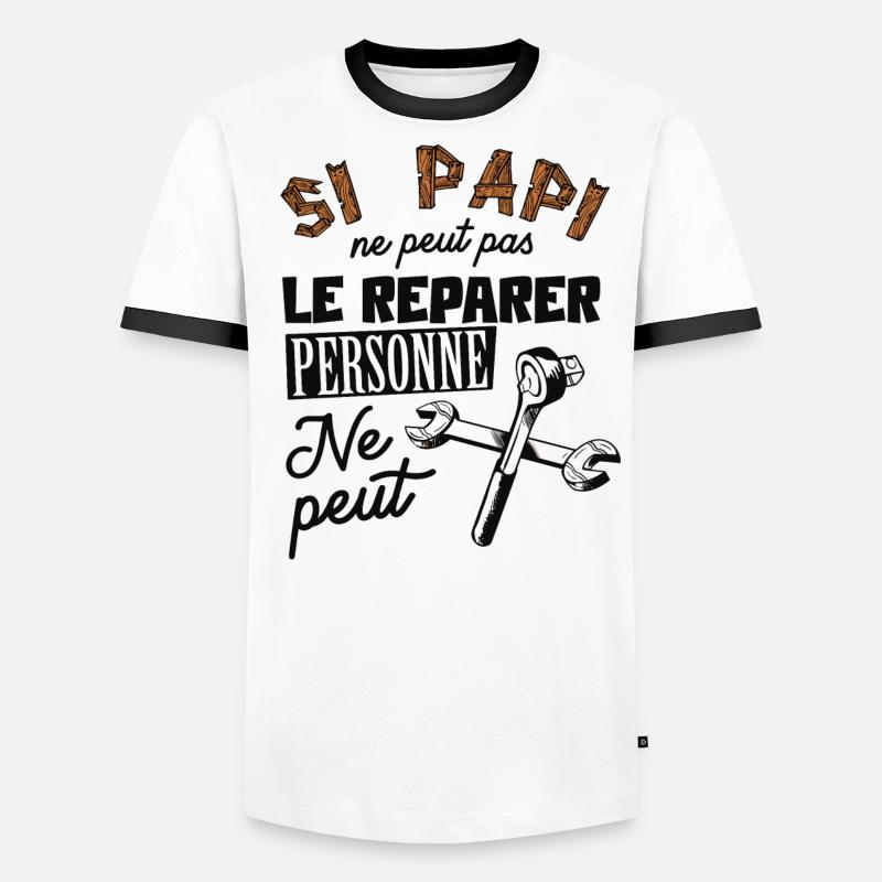 idée cadeau papi T-shirt contrasté Homme
