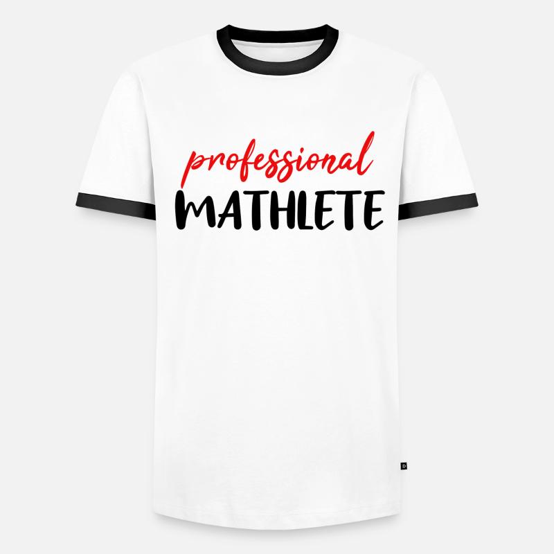 Maths T-shirt maths professeur de maths cadeau T-shirt contrasté Homme