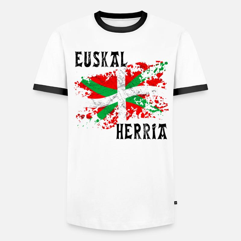 Pays Basque - Euskal Herria 21 T-shirt contrasté Homme