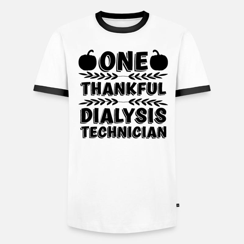 Néphrologie Dialyse Dialyse Technicien Idée Cadeau T-shirt contrasté Homme
