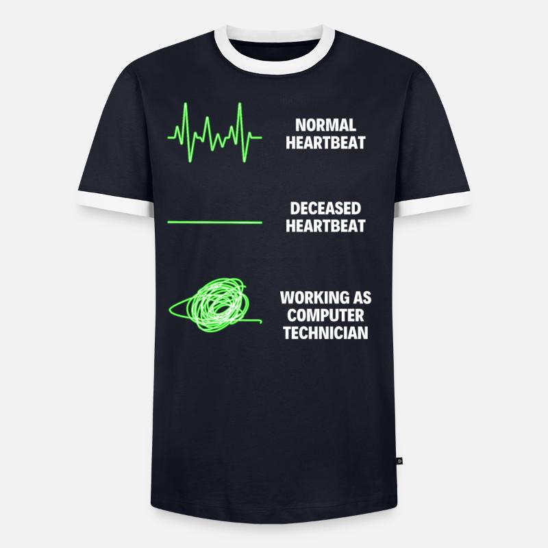 Computer Technician Funny Computer Technician - Männer Kontrast-T-Shirt - undefined