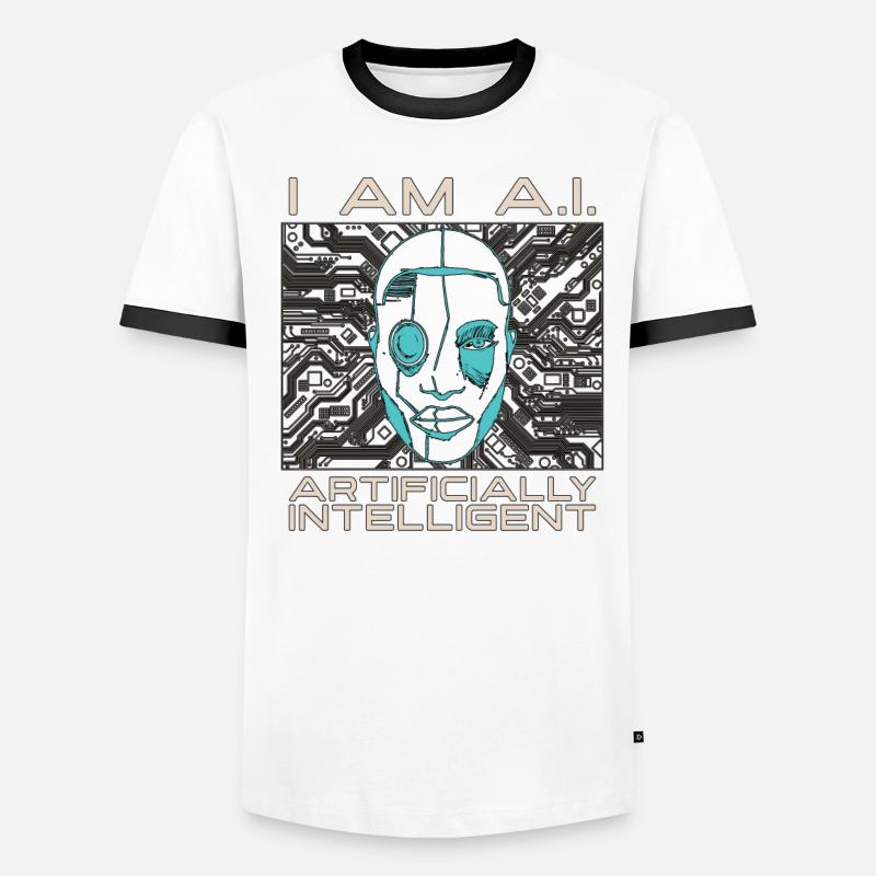 Artificial Intelligence I Am A.I Computer Science Männer Kontrast-T-Shirt