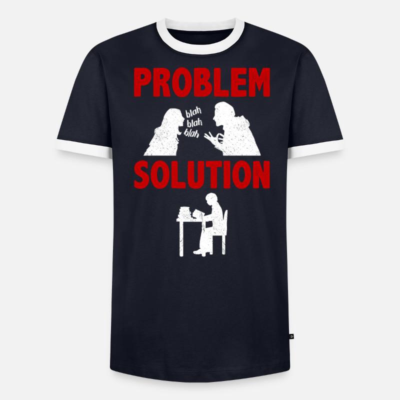 Apprentissage de l’éducation Université Solution au problème T-shirt contrasté Homme