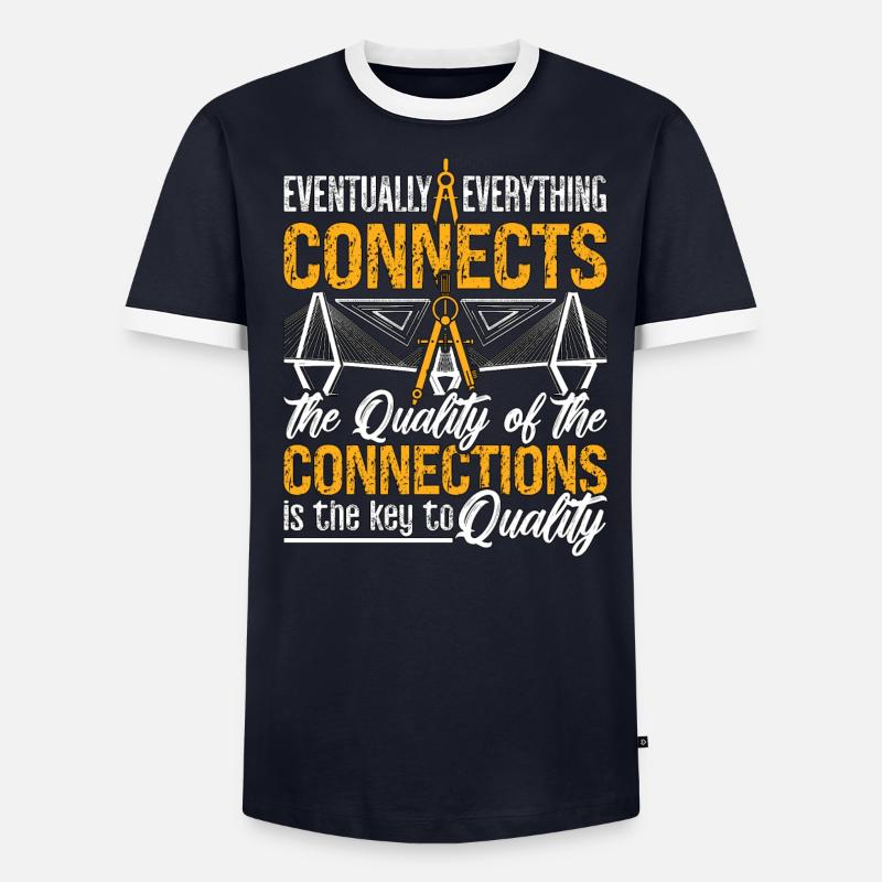 Eventually Everything Connects Builder Architects - Men's Ringer Shirt - undefined