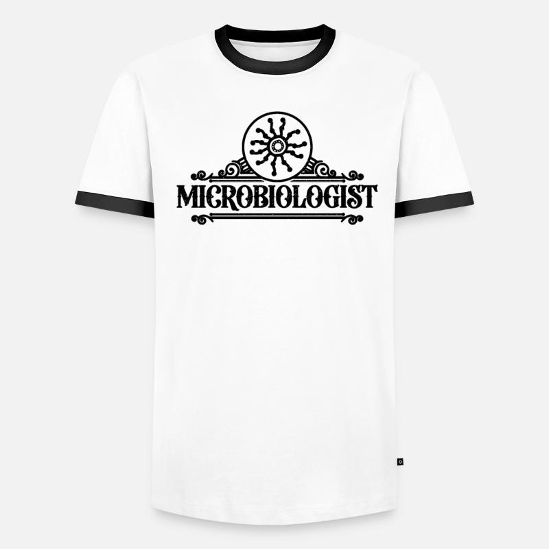 Microbiologiste Biologiste Science Microbiologistes T-shirt contrasté Homme