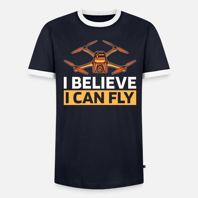 Course de drones Je crois que je peux piloter une machine de course T-shirt contrasté Homme
