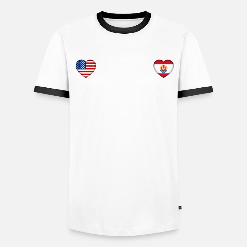 French Polynesia Men's Ringer Shirt