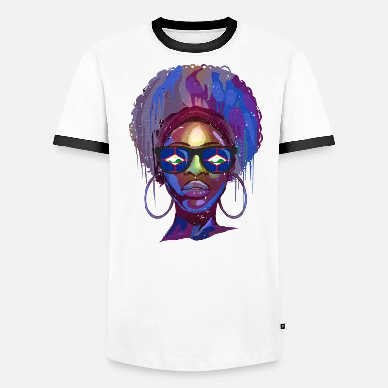Sint Eustatius T-shirt contrasté Homme