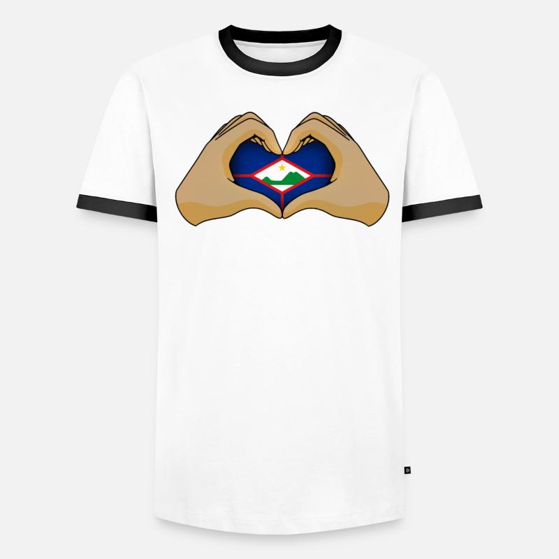 Sint Eustatius T-shirt contrasté Homme