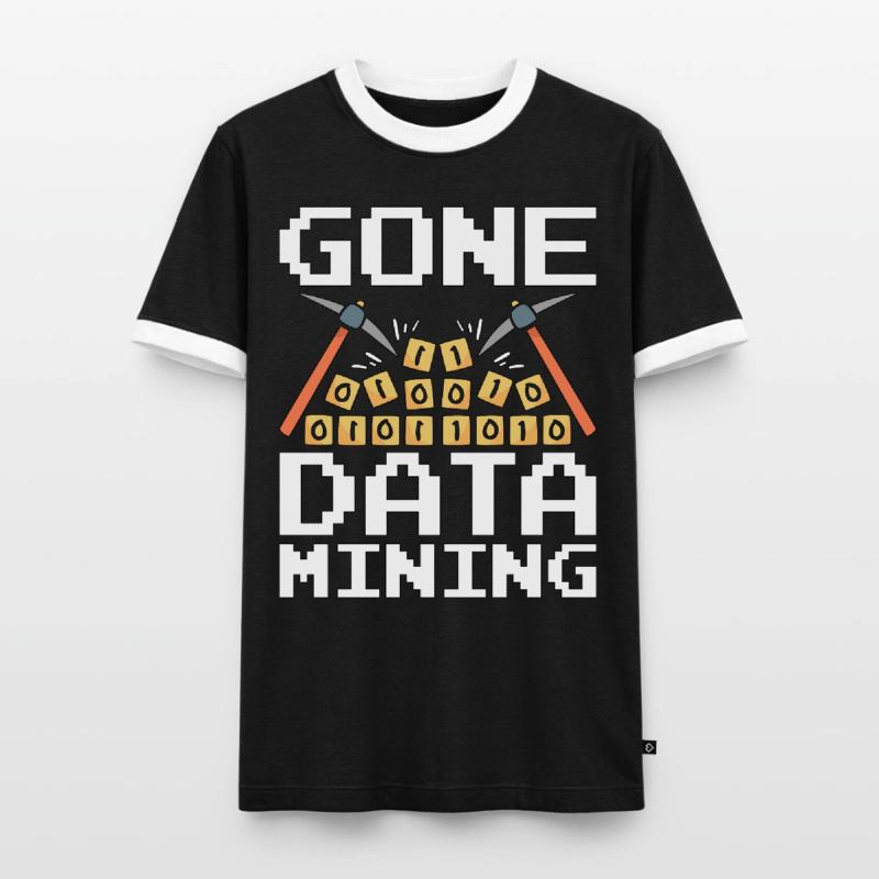Data Mining Gone Data Mining Computer Engineering Männer Kontrast-T-Shirt