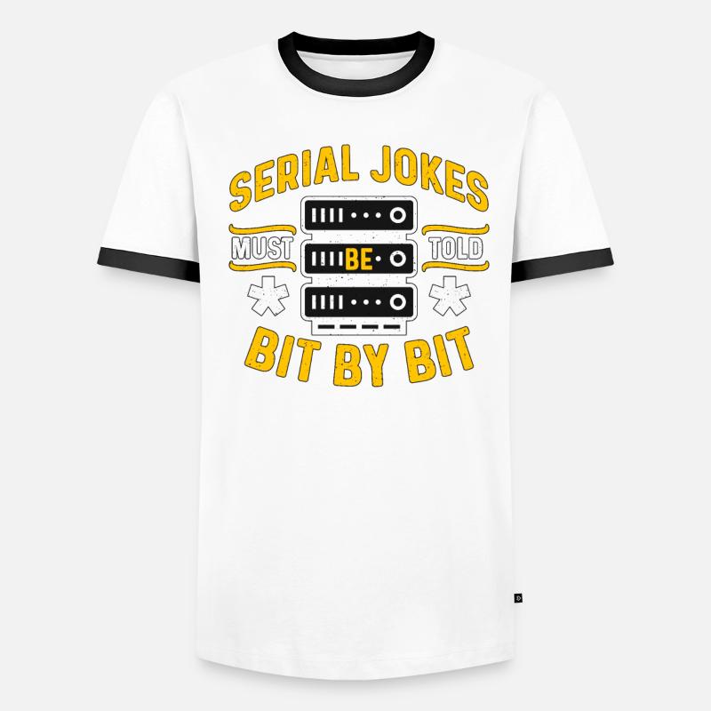 Network Engineer Serial Jokes Must Be Networking Men's Ringer Shirt