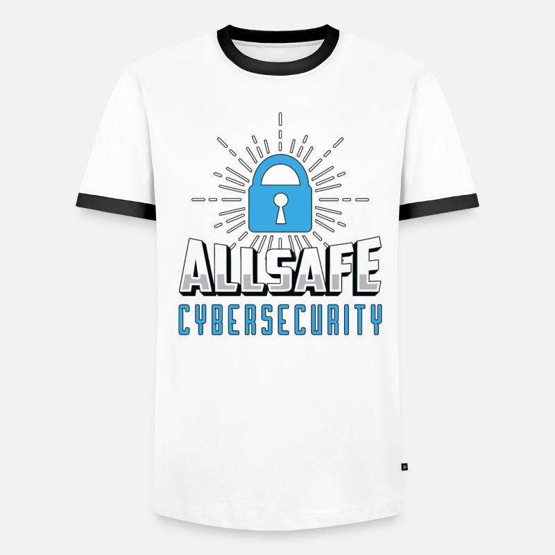 Cybersecurity Allsafe Cybersecurity Programmer Männer Kontrast-T-Shirt
