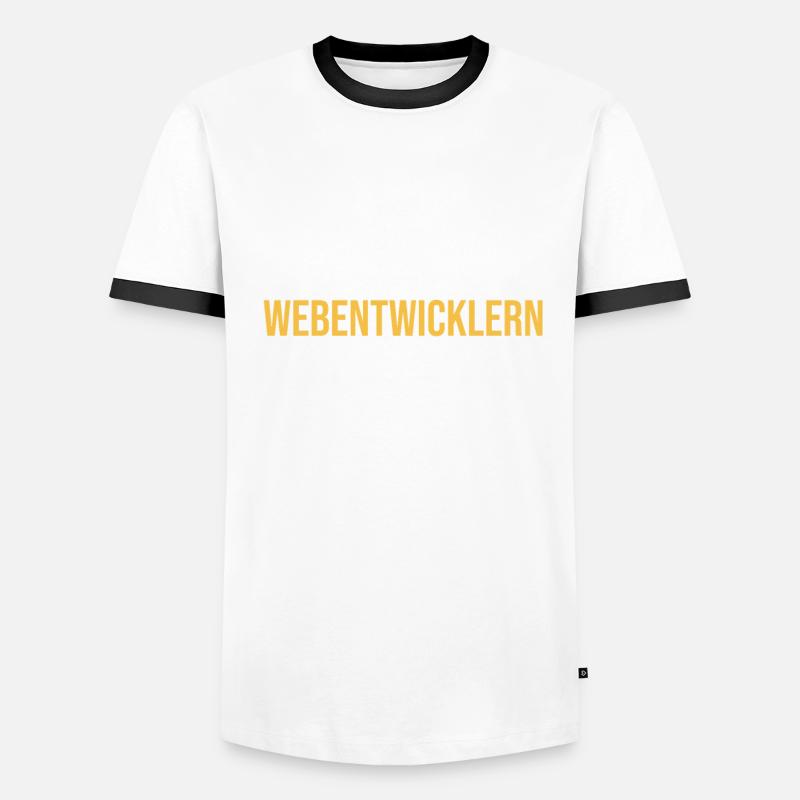 Webentwickler Frontend-Backend-Entwickler Männer Kontrast-T-Shirt