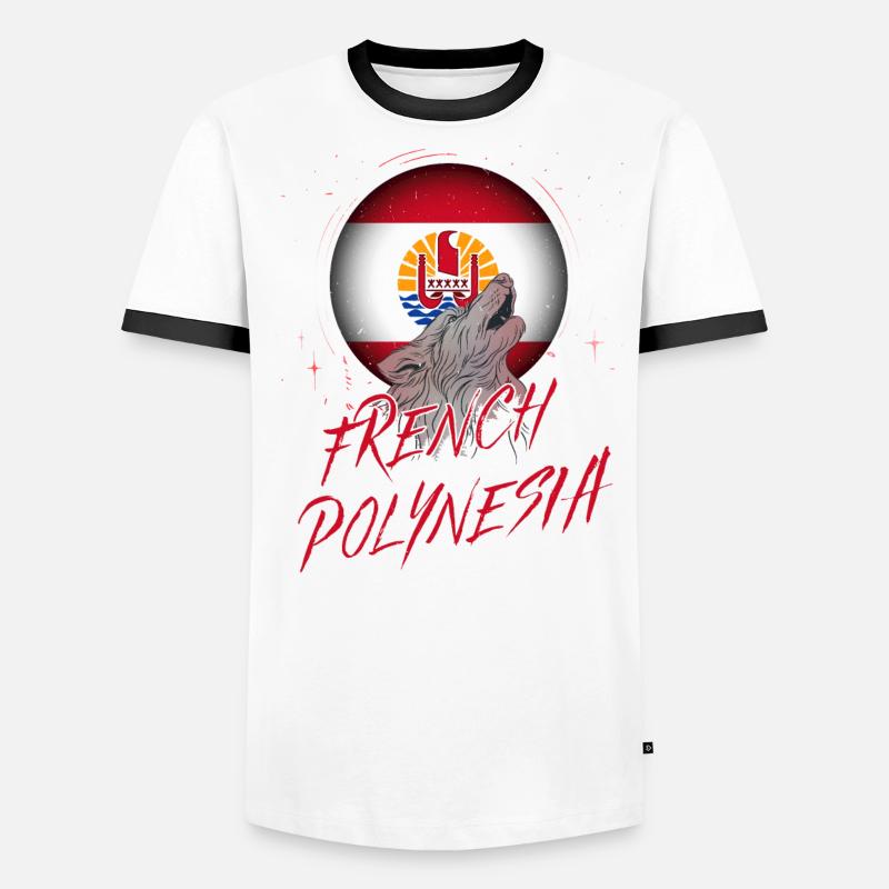 French Polynesia Men's Ringer Shirt