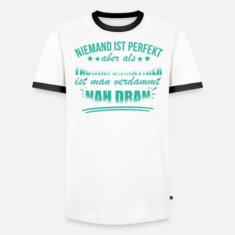 Lustige Fachinformatiker Arbeiter Programmierer Men's Ringer Shirt