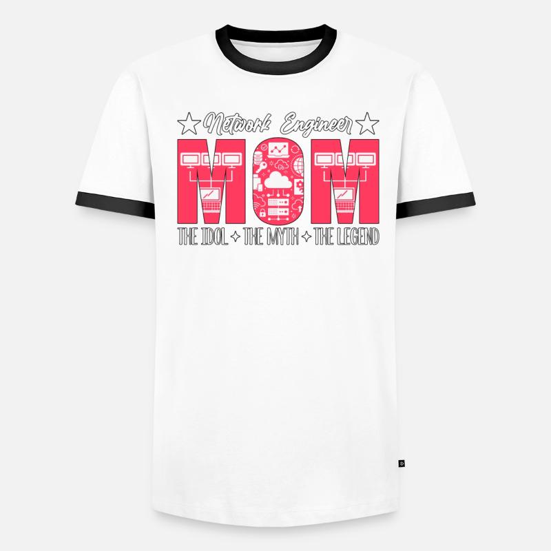 Network Engineer Mom The Idol Computer Science Männer Kontrast-T-Shirt
