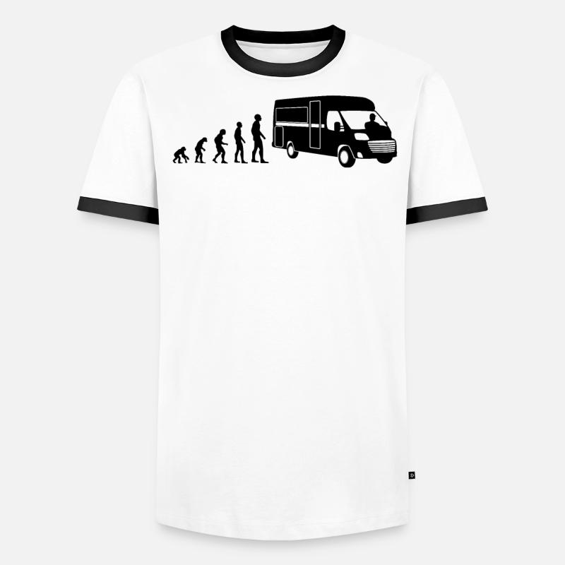 Camping Camper Wohnmobil Van Evolution Geschenk Männer Kontrast-T-Shirt