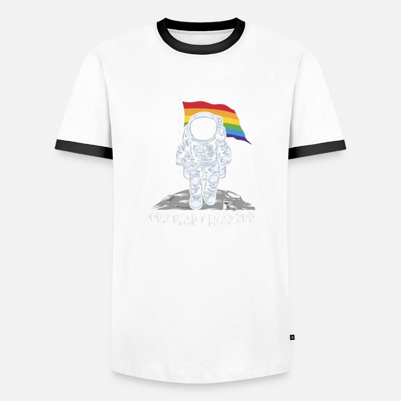 A small step for man A big step Men's Ringer Shirt