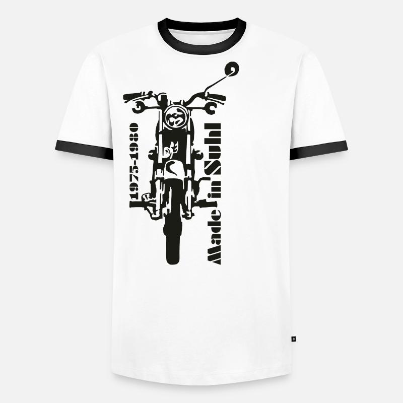Simson s50 Front Männer Kontrast-T-Shirt