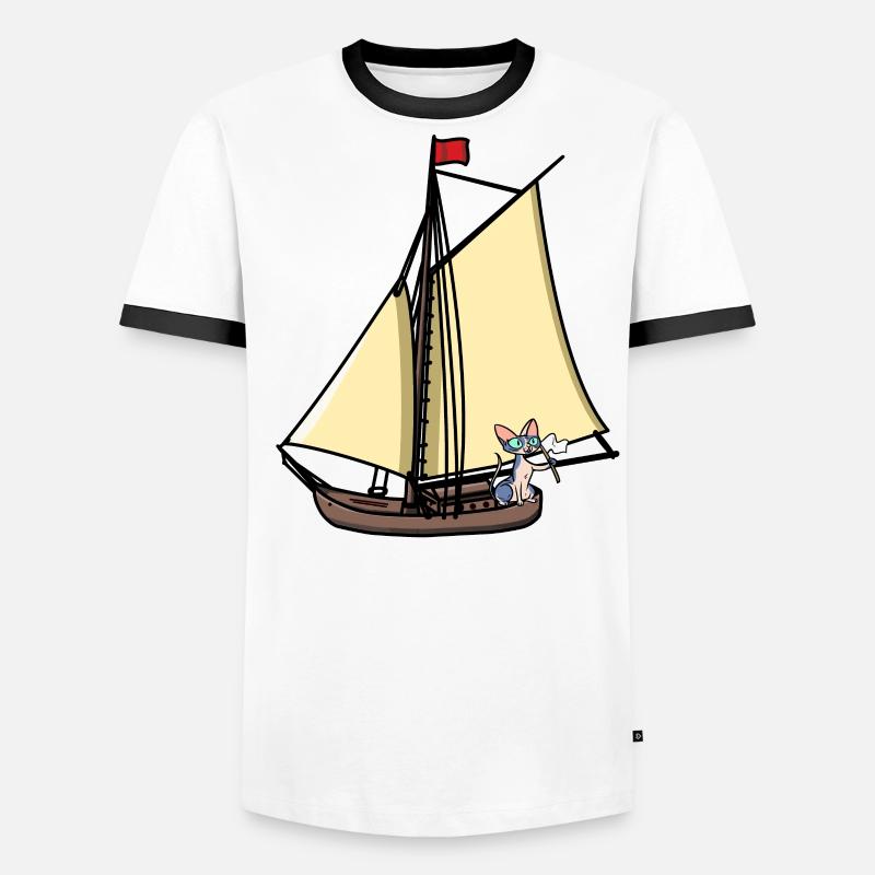Maritim Sailor Sailing Ship Cat Not Maritim Men's Ringer Shirt