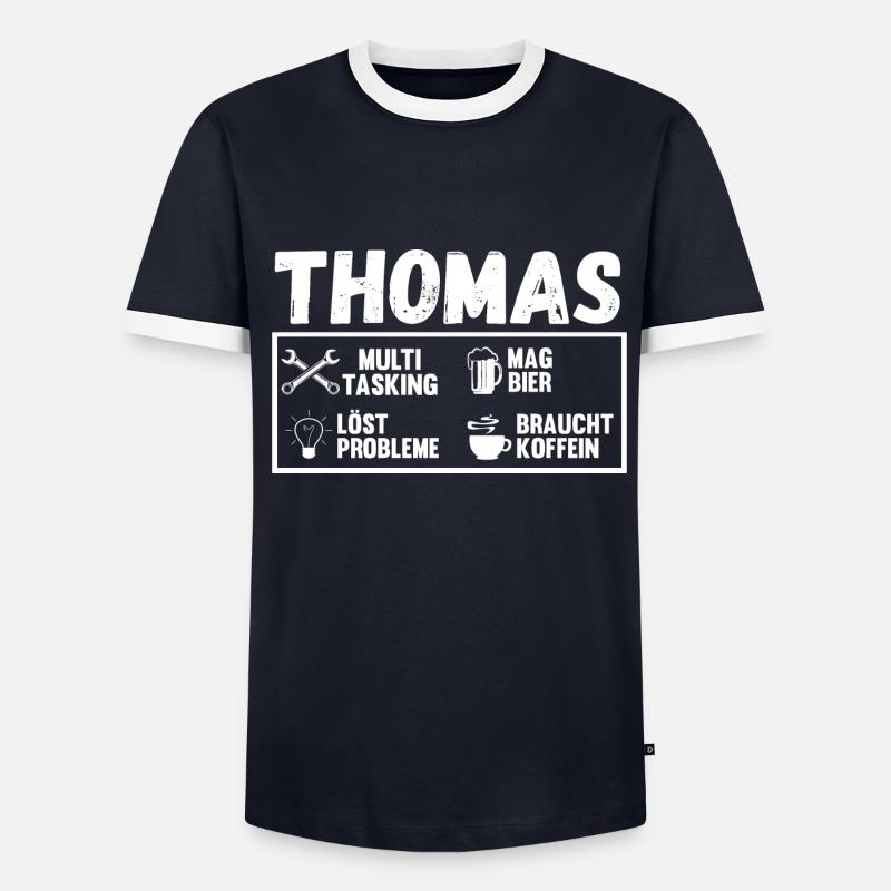 Thomas Männer Kontrast-T-Shirt