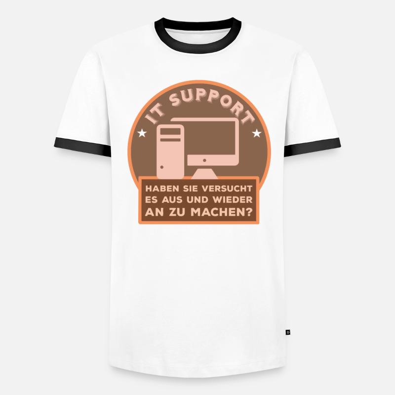 Computer - Tech Support Männer Kontrast-T-Shirt