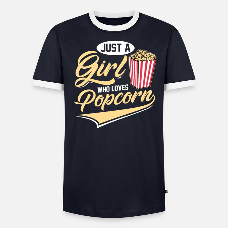 Pop corn T-shirt contrasté Homme