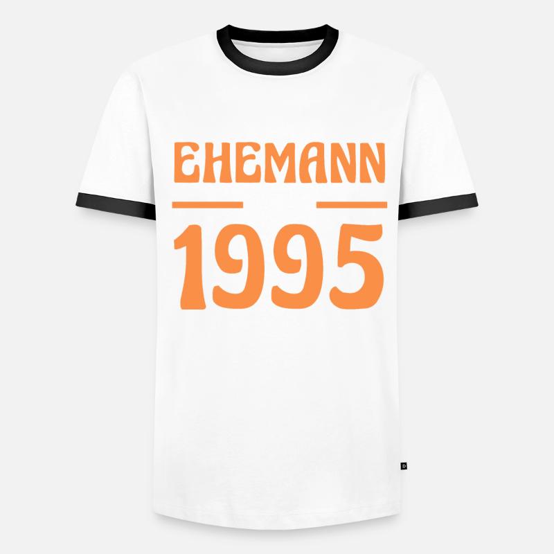 Valentinstag Bester Ehemann Seit 1995 Männer Kontrast-T-Shirt