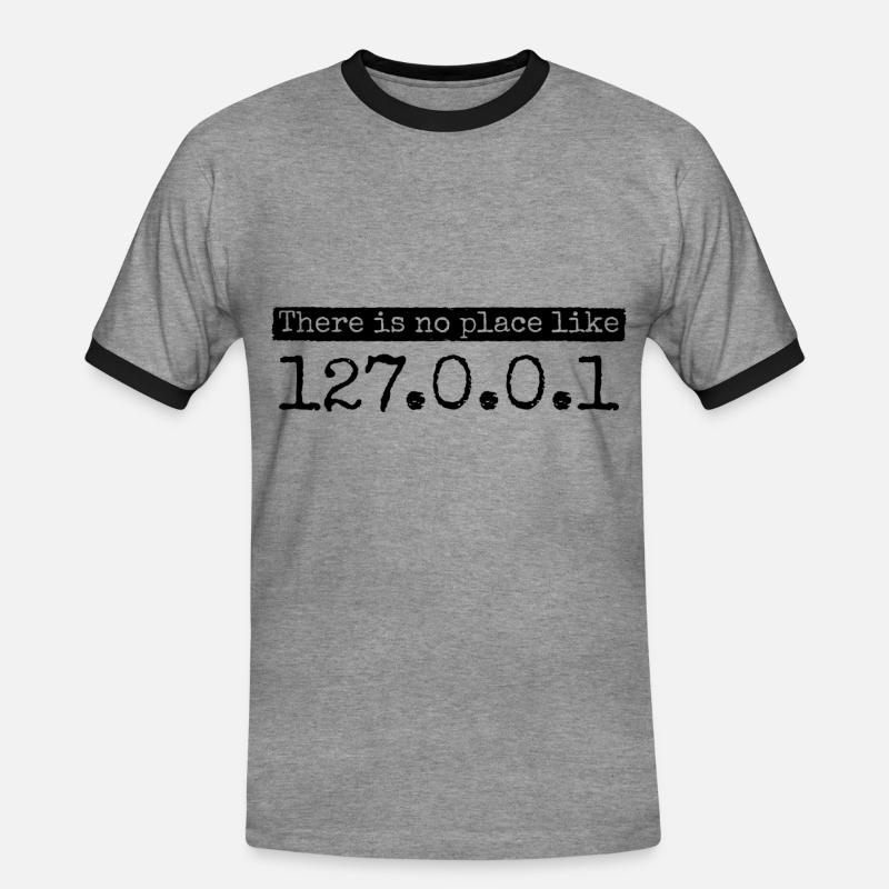Software Ingenieur Informatiker Programmierer - Männer Kontrast-T-Shirt - Grau meliert/Schwarz