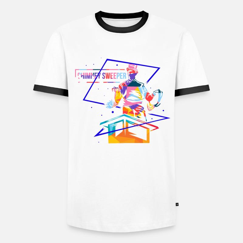 Polygone ramoneur T-shirt contrasté Homme