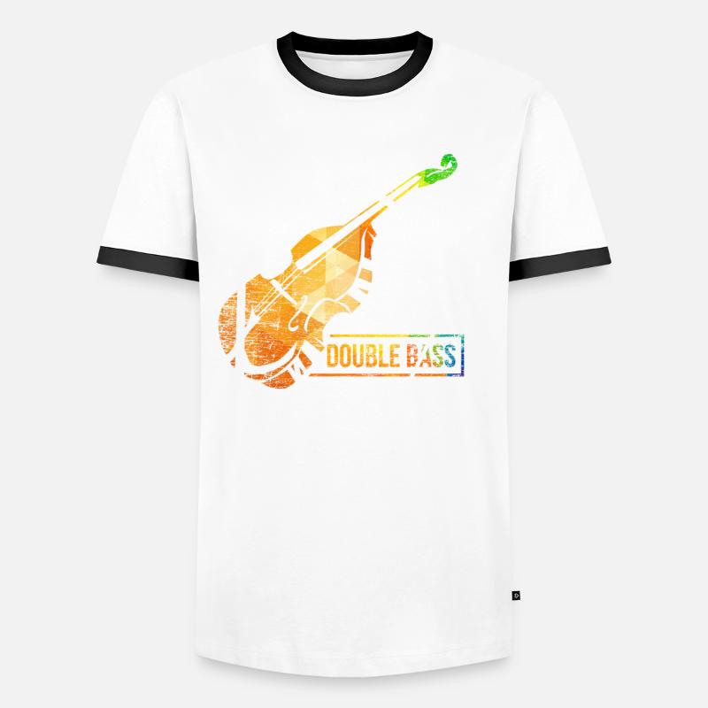 Polygone violon double basse T-shirt contrasté Homme