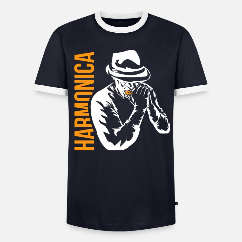harmonica T-shirt contrasté Homme