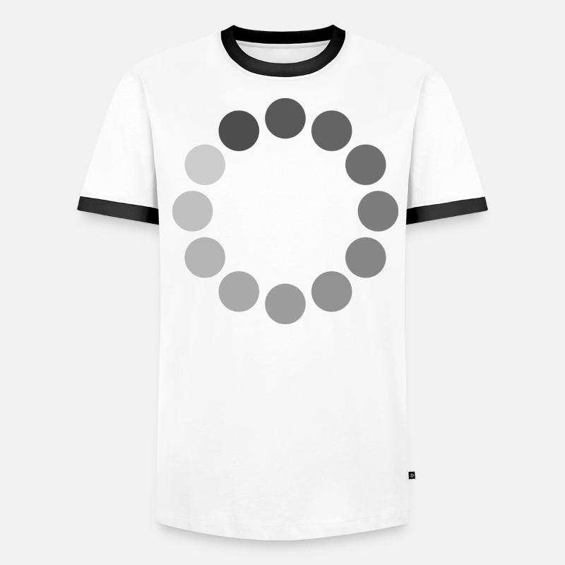 Loading Icon Circle Men's Ringer Shirt