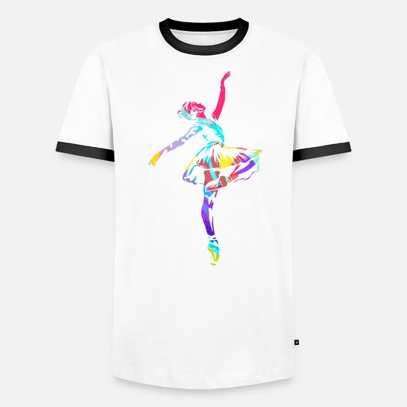 Polygone de ballet T-shirt contrasté Homme