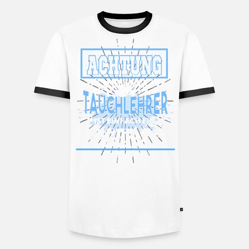 Tauchlehrer, einfach nur ein geiler Typ Männer Kontrast-T-Shirt