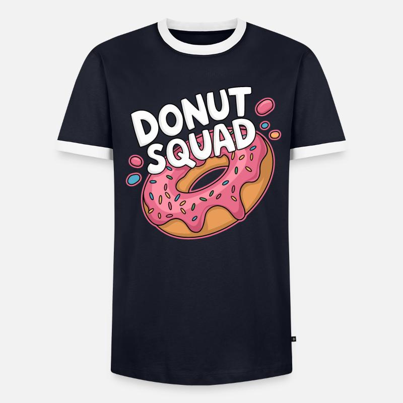 Donut Squad Donuts Doughnut Men's Ringer Shirt