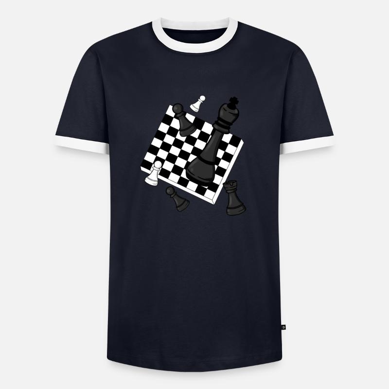 Echecs T-shirt contrasté Homme