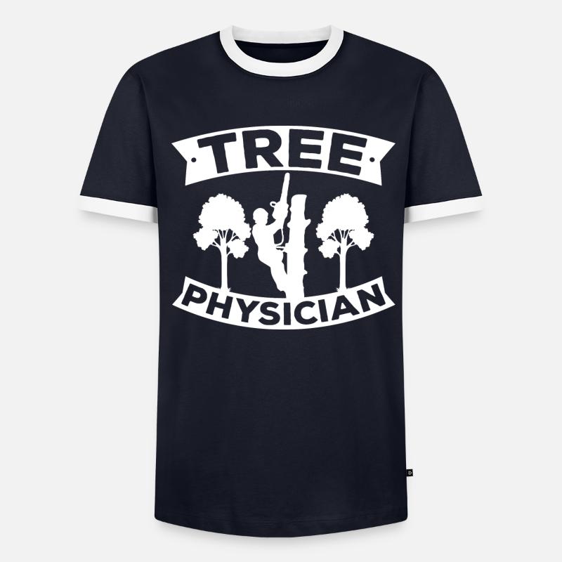 Baumklettern Baumpfleger Arborist Baumkletterer - Männer Kontrast-T-Shirt - undefined