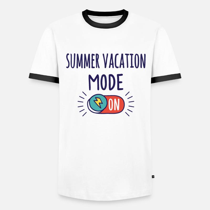Mode Vacances d’été activé T-shirt contrasté Homme