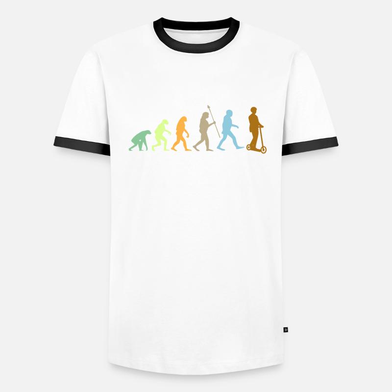 Evolution Scooter électrique scooter électrique De l’Évolution Scoot T-shirt contrasté Homme