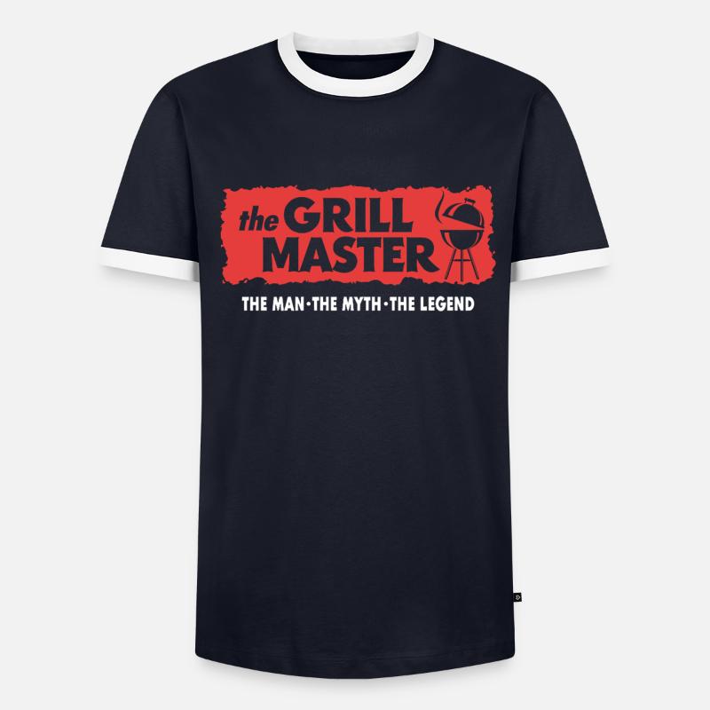 Grillmaster BBQ Grilling Cult Ordsprog - Herre kontrast-T-shirt - undefined